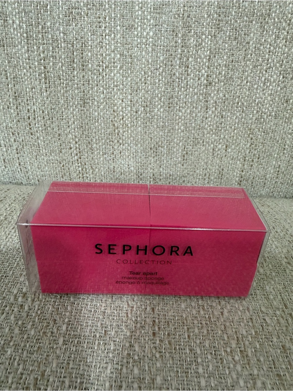 Sephora Collection Tear-Apart Makeup Sponge Hot Pink new in sealed box